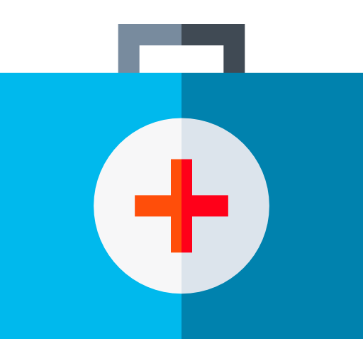 kit de primeros auxilios Basic Straight Flat icono