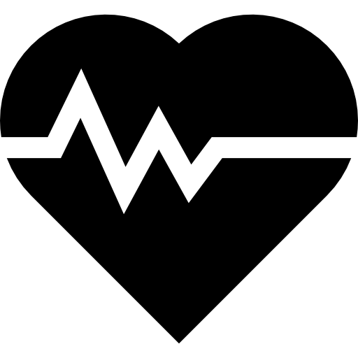 心電図 Basic Straight Filled icon