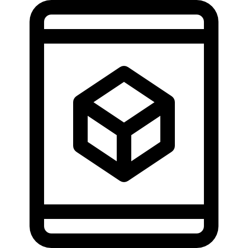 würfel Basic Rounded Lineal icon