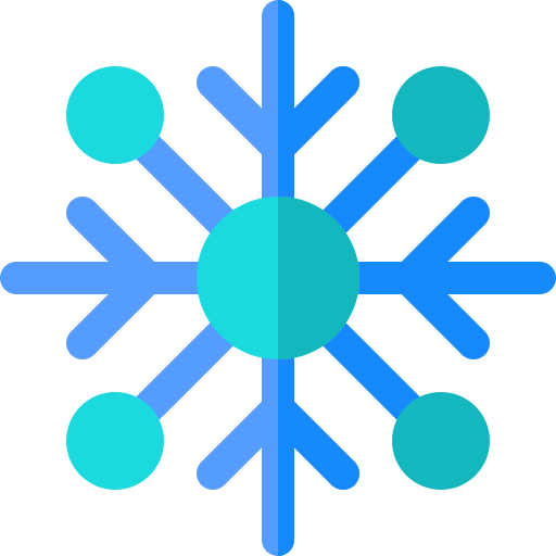 płatek śniegu Basic Rounded Flat ikona