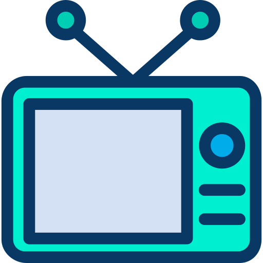 Телевидение Kiranshastry Lineal Color иконка