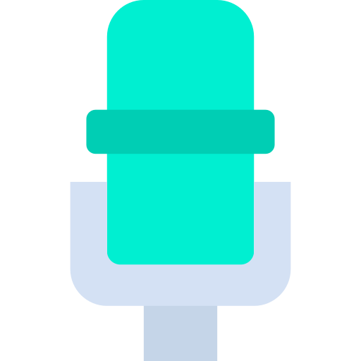 micrófono Kiranshastry Flat icono