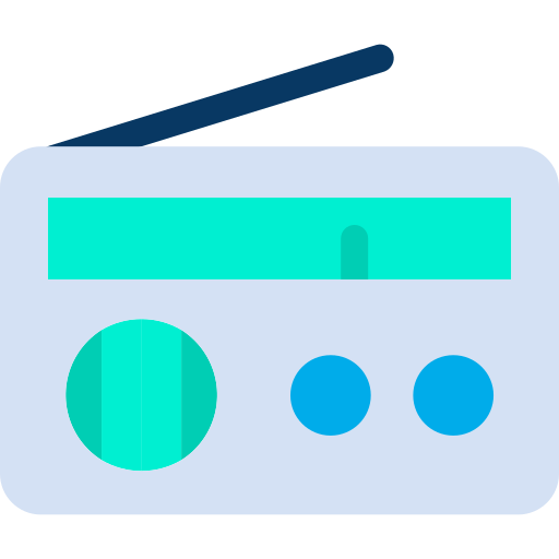 라디오 Kiranshastry Flat icon