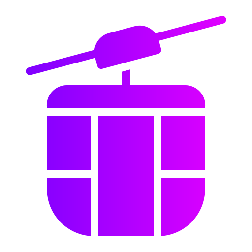 Cable car cabin Generic Flat Gradient icon