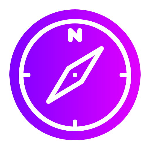 Compass Generic Flat Gradient icon