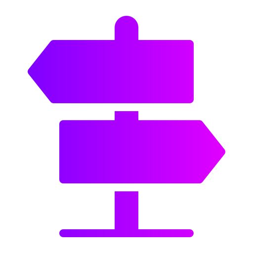 Direction Generic Flat Gradient icon