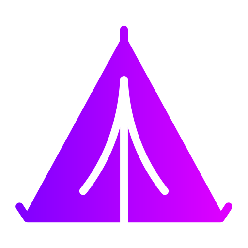 텐트 Generic Flat Gradient icon