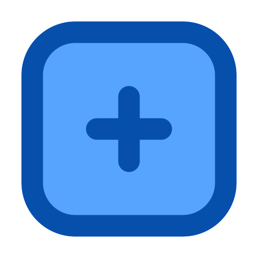 Plus button Generic Blue icon