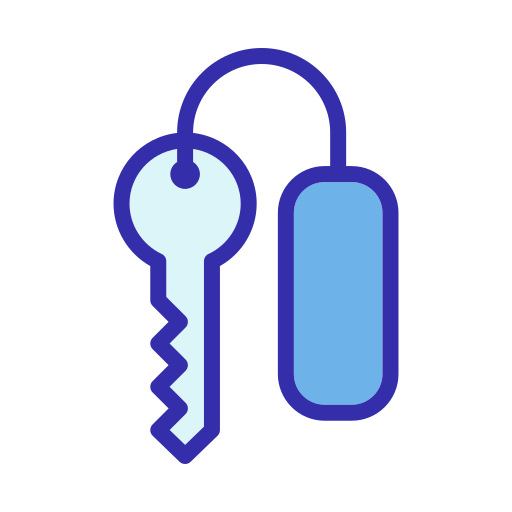 Key room Generic Blue icon
