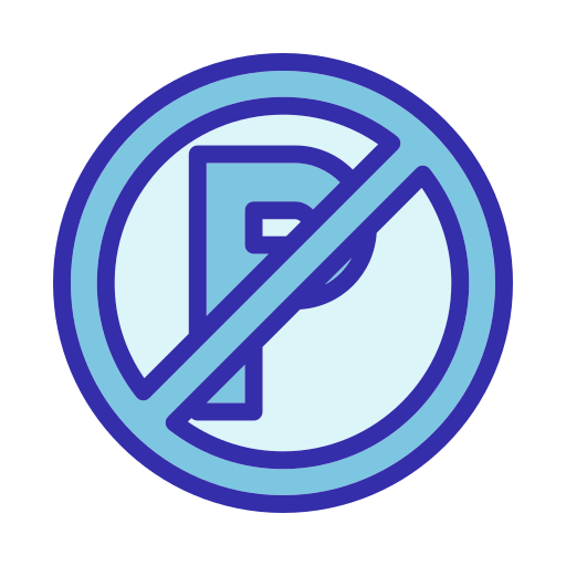 駐車禁止 Generic Blue icon