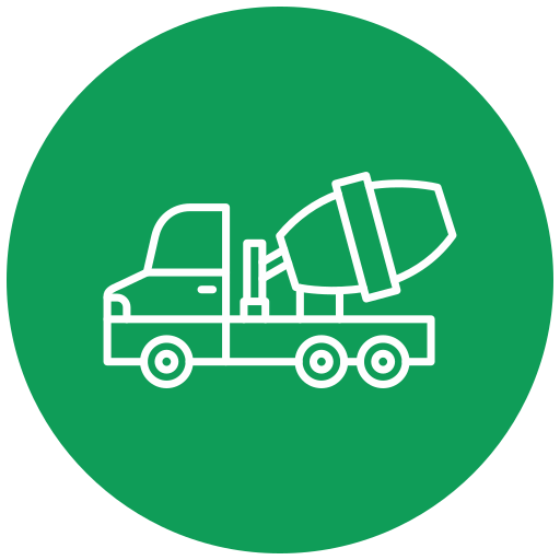 cement vrachtwagen Generic Flat icoon