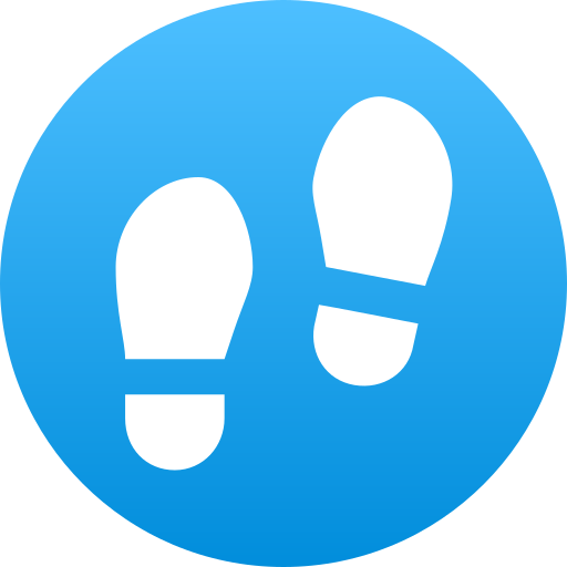 voetafdruk Generic Flat Gradient icoon