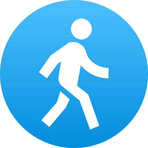 Walk Generic Flat Gradient icon