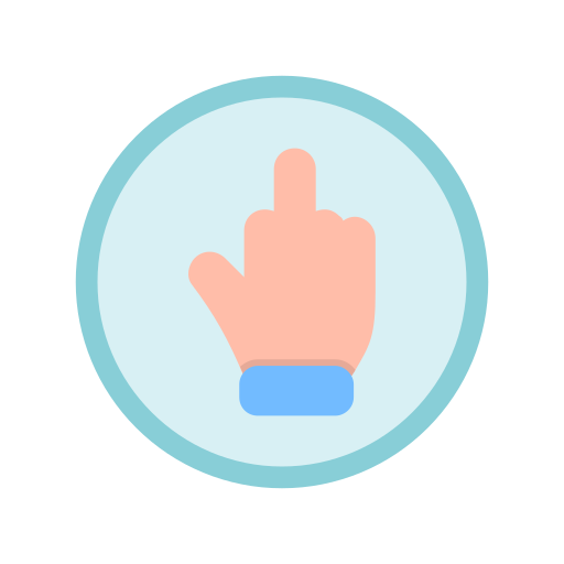 Środkowy palec Generic Flat ikona