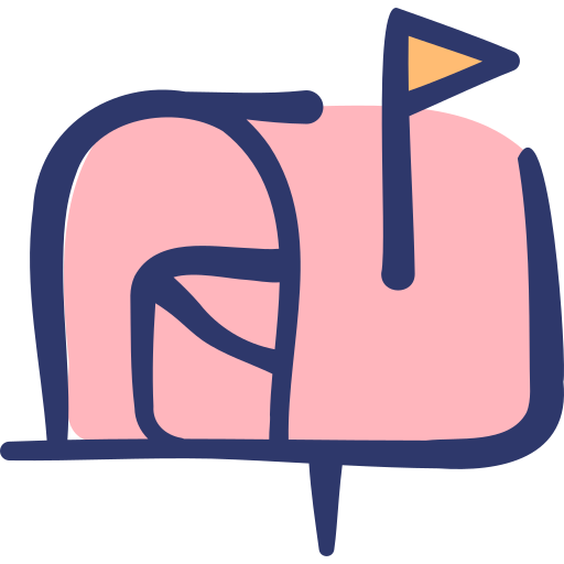 skrzynka pocztowa Basic Hand Drawn Lineal Color ikona