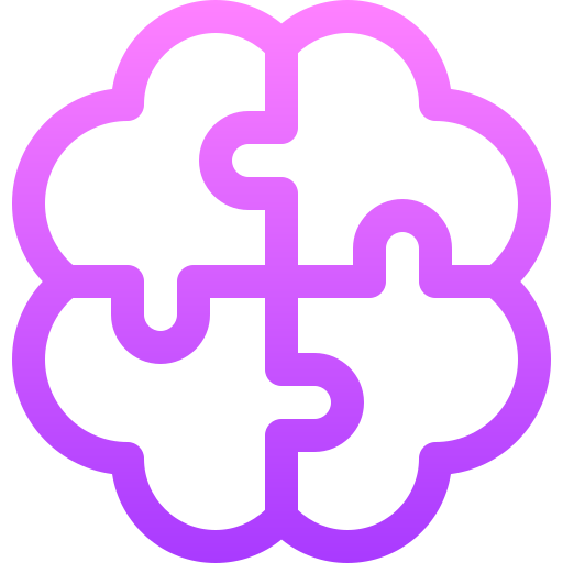 cerebro Basic Gradient Lineal color icono