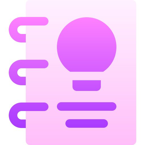 notitieboekje Basic Gradient Gradient icoon