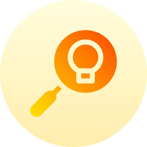 Search Basic Gradient Circular icon