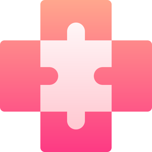 Puzzle Basic Gradient Gradient icon