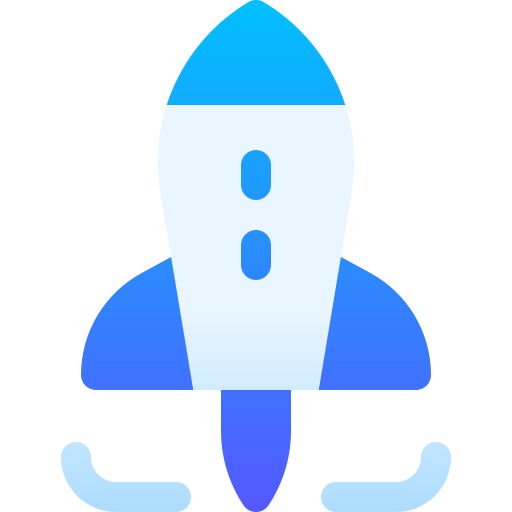 Ракета Basic Gradient Gradient иконка