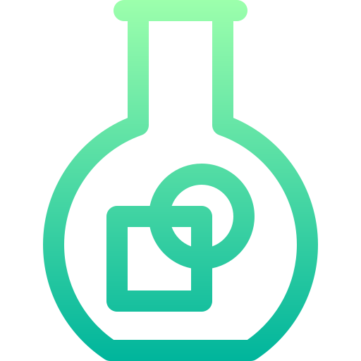 matraz Basic Gradient Lineal color icono