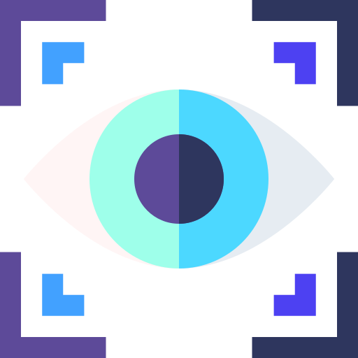 oog Basic Straight Flat icoon