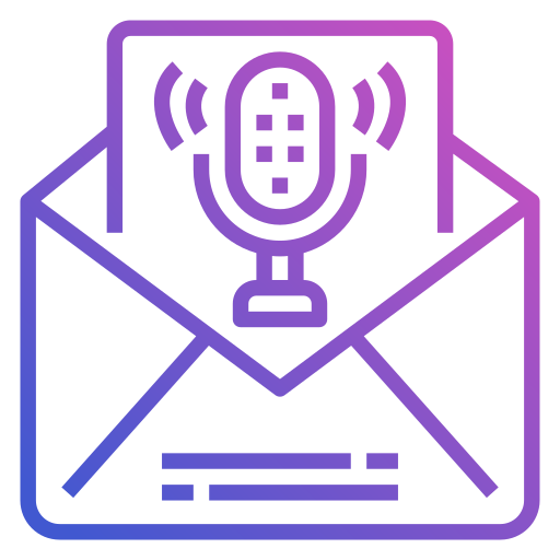Voice mail Generic Gradient icon