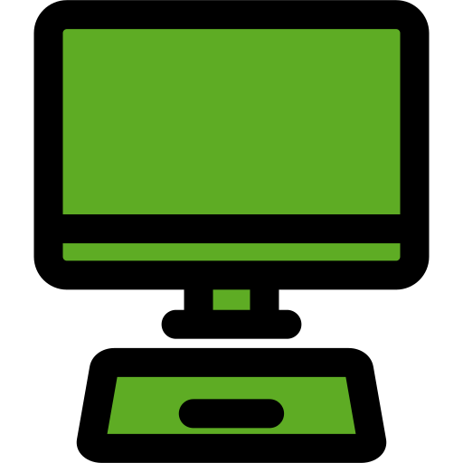 komputer osobisty Generic Outline Color ikona