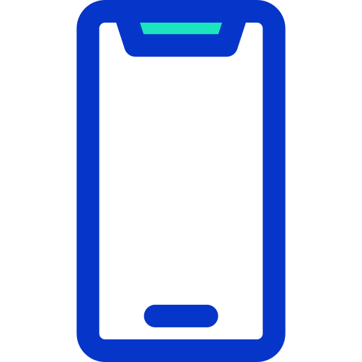 smartphone Generic Blue icoon