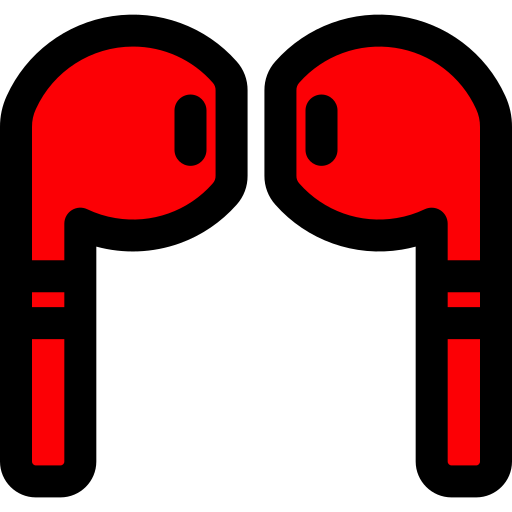 Earbuds Generic Outline Color icon