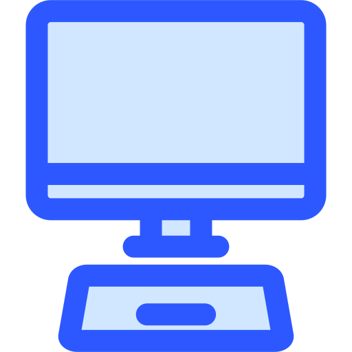 persoonlijke computer Generic Blue icoon