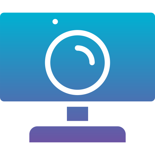 webcam Generic Flat Gradient icoon