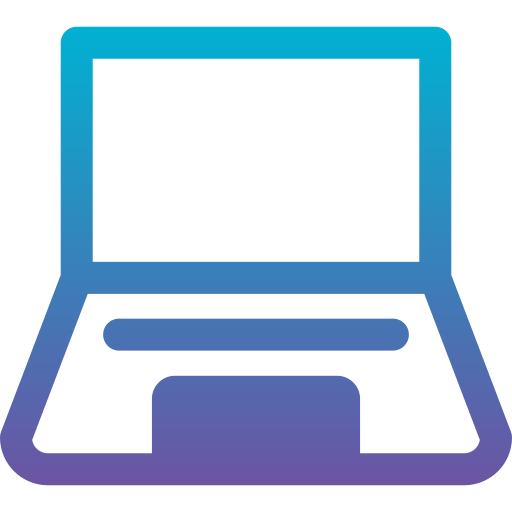 ordenador portátil Generic Flat Gradient icono