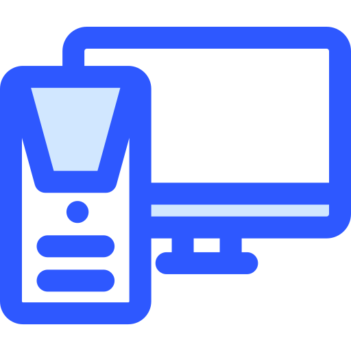 persoonlijke computer Generic Blue icoon