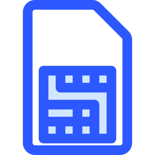 심 카드 Generic Blue icon