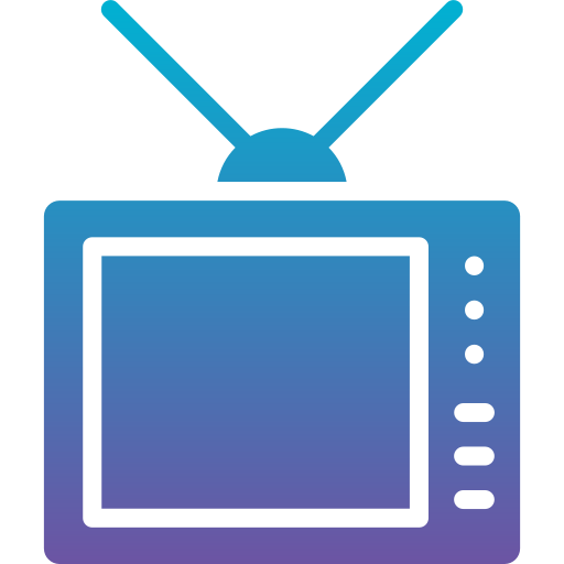 oude tv Generic Flat Gradient icoon