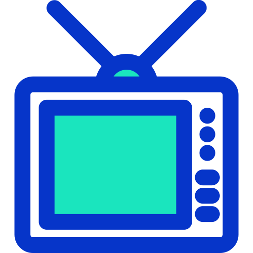 tv antiga Generic Blue Ícone