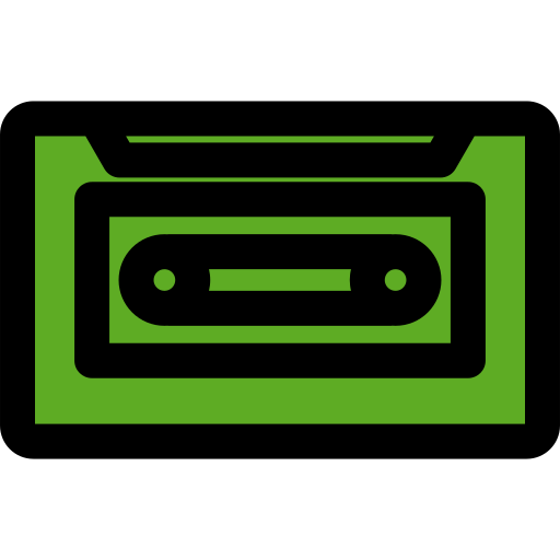 Cassette tape Generic Outline Color icon