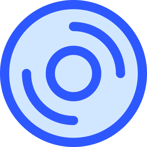Compact disk Generic Blue icon