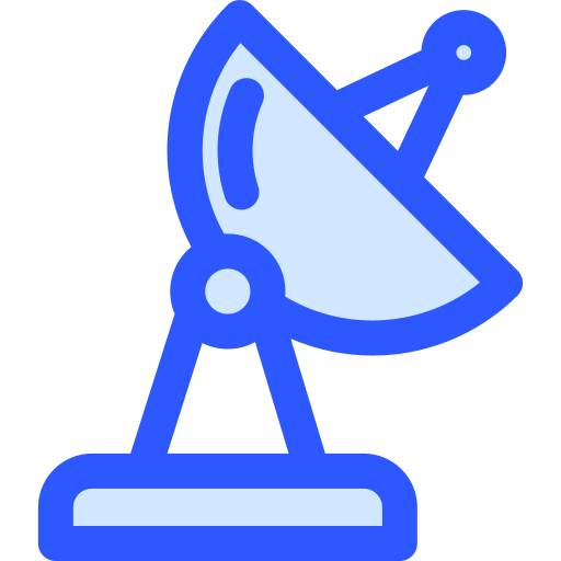 위성 접시 Generic Blue icon