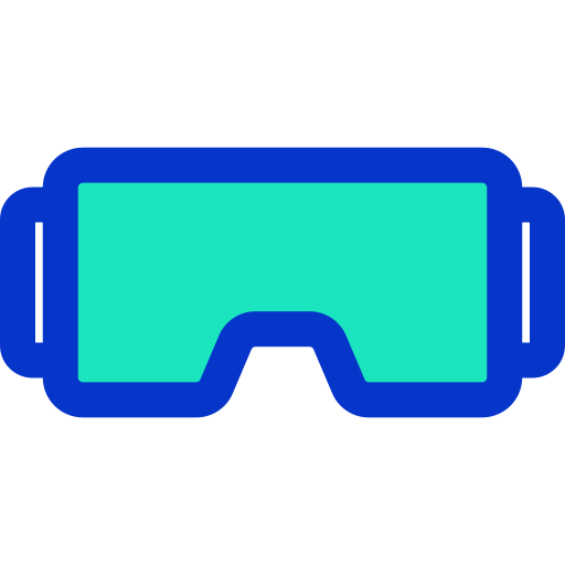 virtuele realiteit Generic Blue icoon