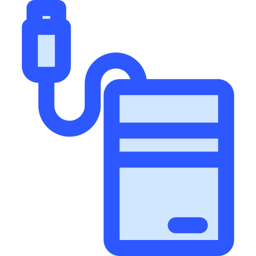 disque dur externe Generic Blue Icône