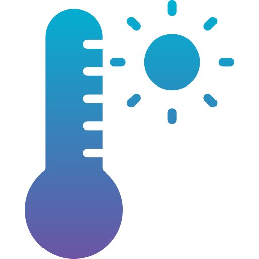 termómetro Generic Flat Gradient icono