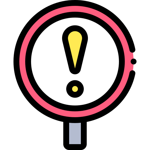 Warning Detailed Rounded Lineal color icon