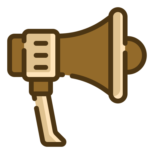 Megaphone Generic Outline Color icon