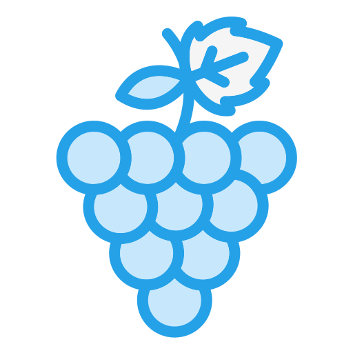 les raisins Generic Blue Icône