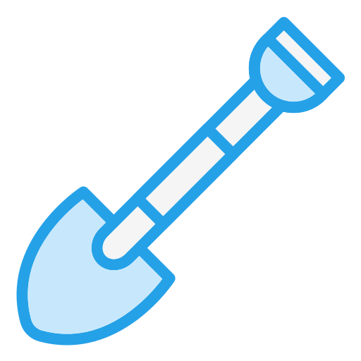 Shovel Generic Blue icon