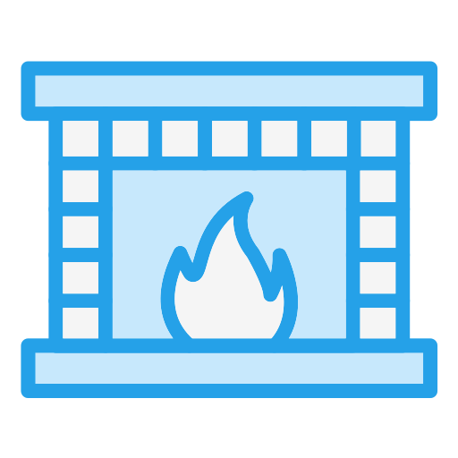 Fireplace Generic Blue icon