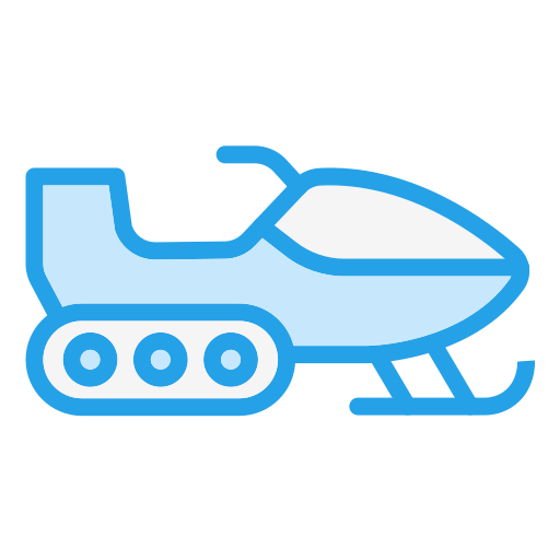 Snowmobile Generic Blue icon
