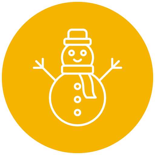 sneeuwman Generic Flat icoon
